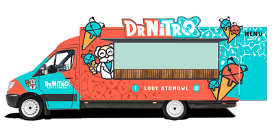 Ice Cream Truck Wrap: bus wrap car wrap food truck truck wrap vehicle wrap