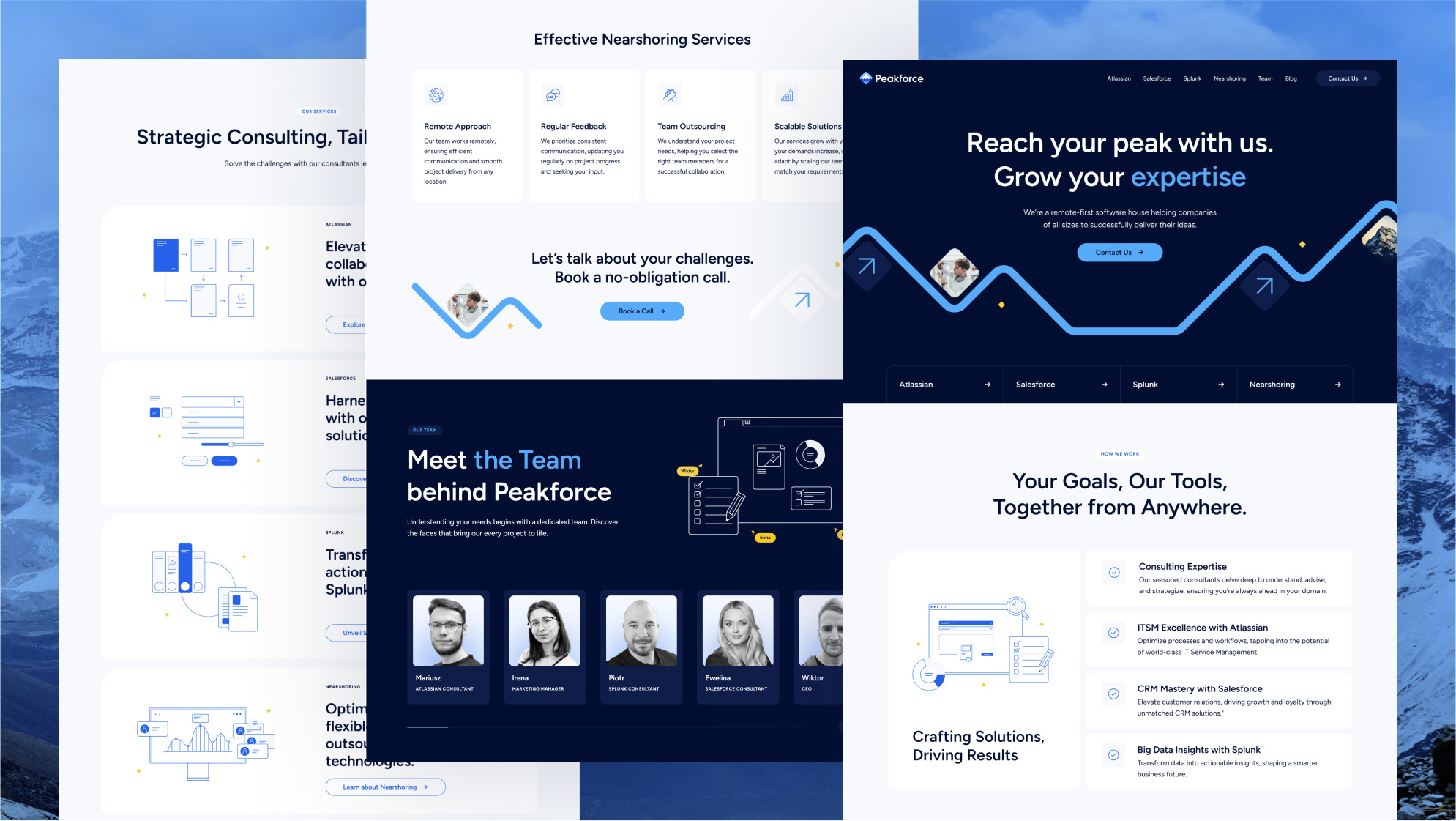 Peakforce | Website ill illustration ui uxdesign web webdesign webs website design