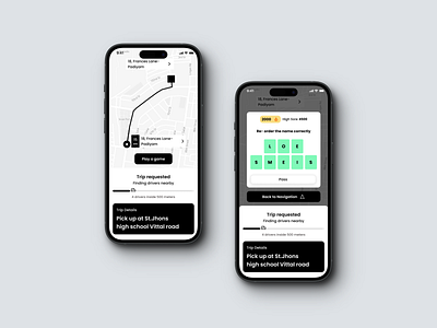 Gamification On Uber Cab waiting screen animation app branding logo mobileapp uber ui userexperince ux wireframe