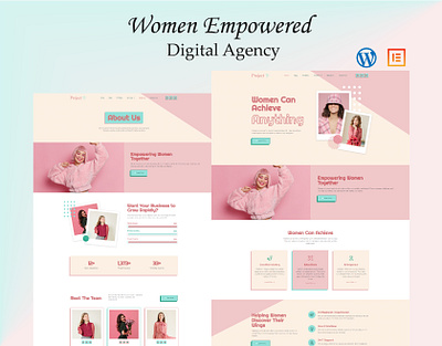 Women Empowered Digital Agency Website Using WordPress agency website branding digital agency digital agency website elementor elementor pro graphic design hello elementor landing page ui women agency women empowered agency women empowered website wordpress wordpress design wordpress designer wordpress developer wordpress landing page wordpress website