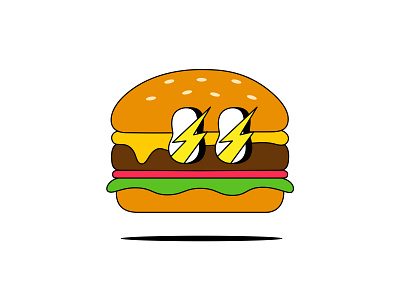 Burger Dreams burger cartoon character cheeseburger drawing eyes fastfood food illustration