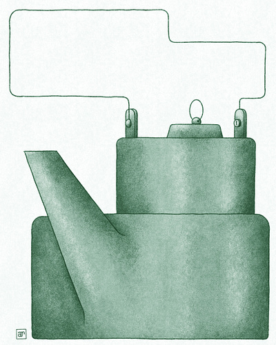 Kettle 02 abstract illustration illustrator kettle noise paper procreate tea