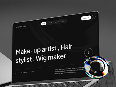 Makeup Artistry Portfolio 3d branding creative digital art fashion modern portfolio ui uiux design user experience user interface web design website design