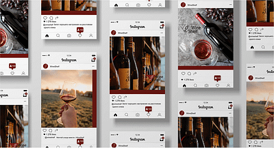 Instagram visual for Wine Shop branding design graphic design instagram iphone logo visual