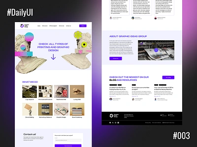 Daily UI #003 • Landing Page adobe daily dailyui dailyuichallenge figma graphic landing landingpage minimal print redesign ui ui ux uidesign ux uxui web webdesign website website design