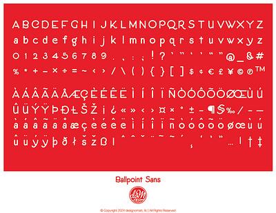 Ballpoint Sans, round 2 family font type typeface typography