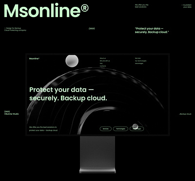 Website design: Msonline Cloud Security 3d animation branding design graphic design landing page logo motion graphics ui website website design