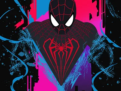 Earth vs Spiderman design graphic design illustration vector