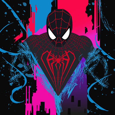 Earth vs Spiderman design graphic design illustration vector