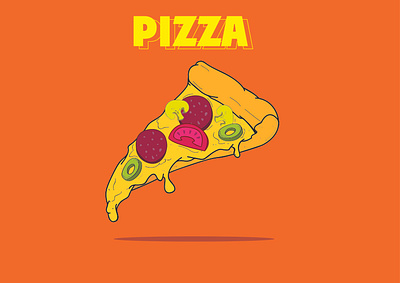 Pizza Iustration animation graphic design illustration