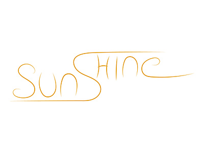 SUNSHINE Hand Lettering logo branding dailylogochallenge design graphic design logo typography