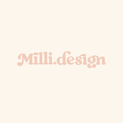 Milli.design Logo 2024 brand design branding design feminine design logo logo design minimal design modern design