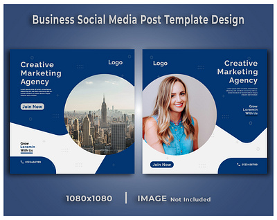 Business Social Media Post Template Design branding design graphic design illustration motion graphics vector
