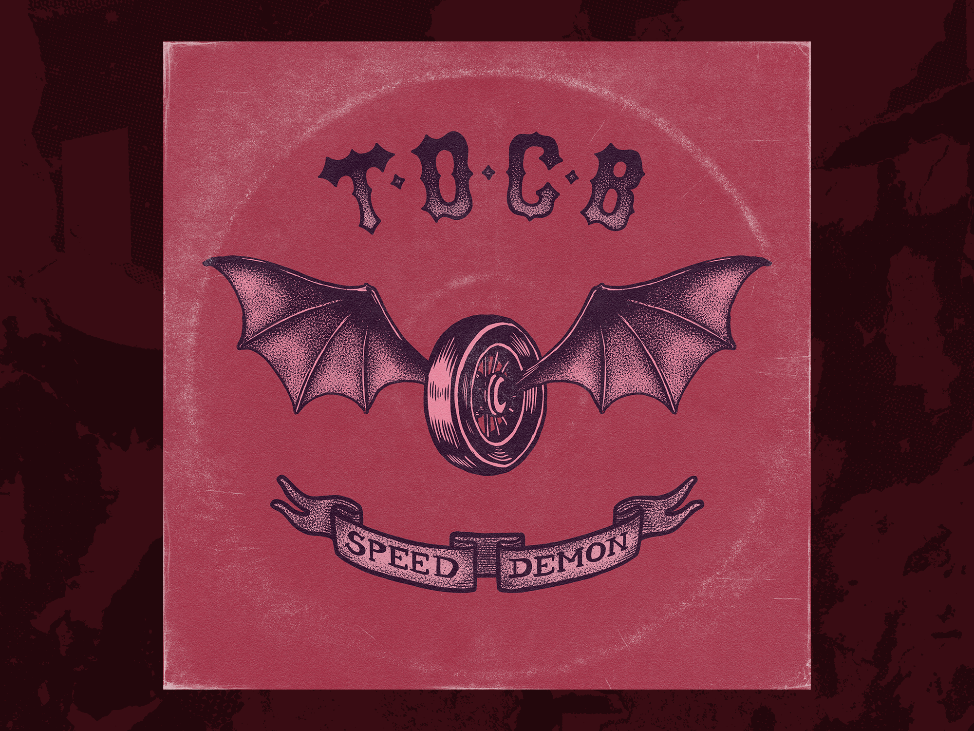 Speed Demon - The Devil's Cabana Boiz band art branding design digital art digital illustration drawing graphic design gritty hand lettering illustration lofi logo music poster art rock and roll typography