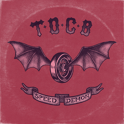 Speed Demon - The Devil's Cabana Boiz band art branding design digital art digital illustration drawing graphic design gritty hand lettering illustration lofi logo music poster art rock and roll typography