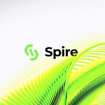 Spire Logo Design black branding design graphic design gray green headphones logo minimalistic sound white yellow