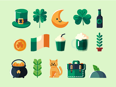 Saint Patrick Day Elements Day Illustration celebration christian clipart culture day element feast holiday illustration ireland leprechaun parade patrick religious saint shamrock traditional vector