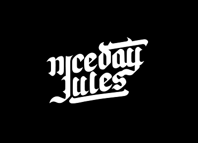 Nice Day Jules - Logo branding clean creative logo design digital design graphic graphic design icon illustration lettering line logo logo design logo mark logotype typography vector