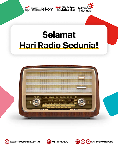 Memperingati Hari Radio Sedunia! graphic design