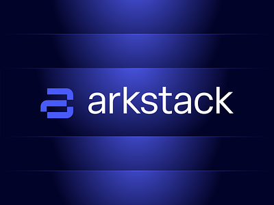 arkstack lettermark design a lettermark a logo a monogram brand design brand identity branding geometric logo it logo logo minimalist logo stack logo tech logo technology logo type logo typography logo