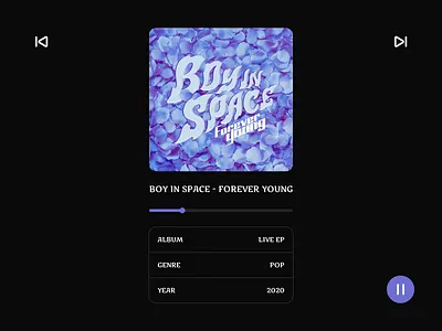 Music Player app code concept css dailyui dark darkmode design designer figma html interface js music player product ui ux web webapp