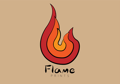 "Flame Prints" Flame logo branding dailylogochallenge design graphic design illustration logo typography vector