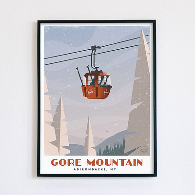 Old Red graphic design illustration poster posterart posterdesign travel poster