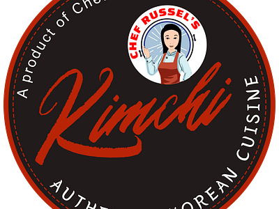 Kimchi logo for Chief Russel branding logo