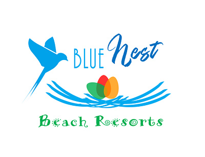 Blue Nest Logo branding graphic design logo