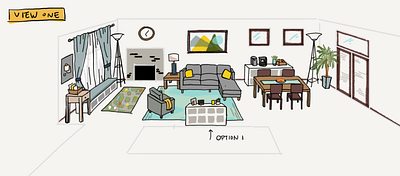 Living Room Interior Design design illustration interior design living room