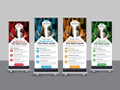 Corporate Business Marketing Roll Up Banner Design advertisement banner branding business corporate creative design display graphic design marketing modern pop up banner presentation print template pull up banner retractable banner roll up roll up banner stationery x banner