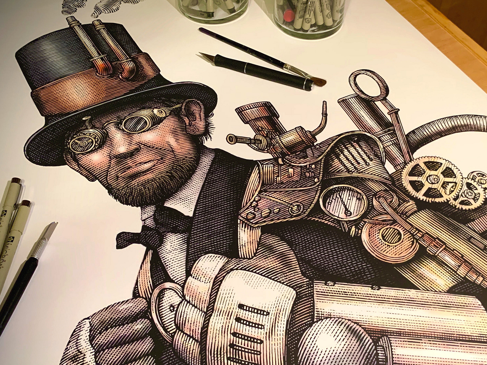 The Steampunk Portraits Illustrated by Steven Noble by Steven Noble on ...