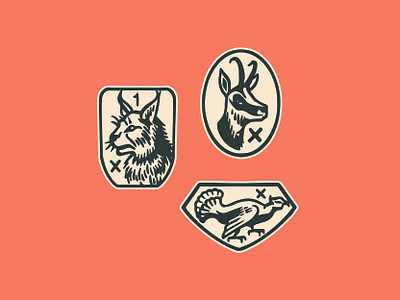 Swiss Hallmarks badge badges bird deer design illustration lynx mark pink procreate watches