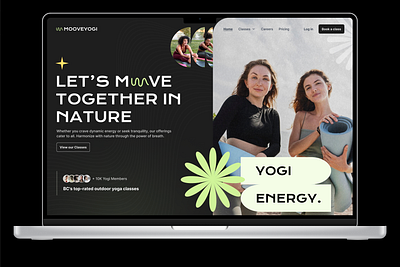 Landing Page UI landing page ui uxui web design yoga