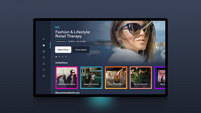 Retail | Smart TV App app design retail roku shop streaming streaming app tv tv app ui ux