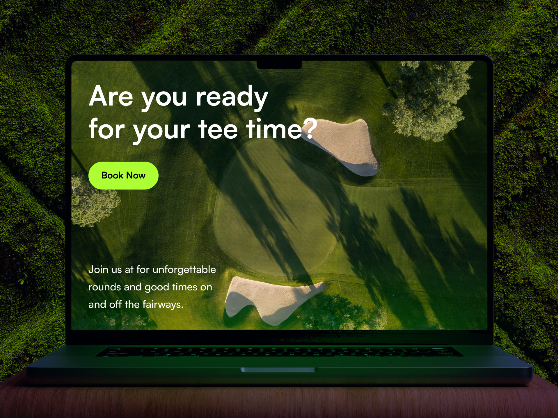 Animated Hero Slide Up animation app branding golf hero interface landing page motion graphics ui ui interface ux uxui