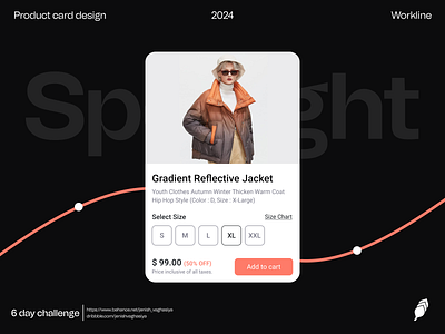 Day 6 challenge featuring and informative Product Card design informativedesign
