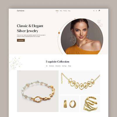 Jewelry Website clen design jewlery website jewllery jewllery site luxury minimal premium ui ux website design