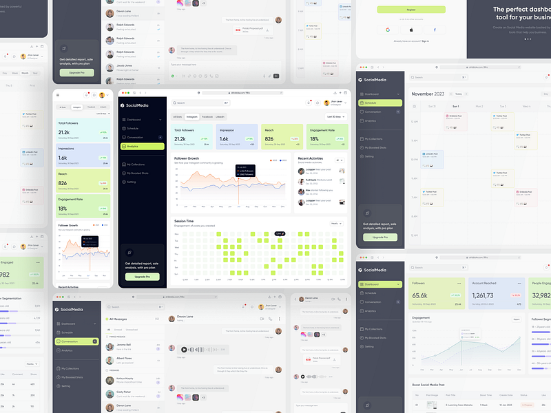 Social Media Management - Analytics analyticstools app design audienceengagement dashboard datadrivendecisions digitalmarketinginsights digitaltransformation facebook filllo media onlineperformance saas socialmedia socialmediaanalytics socialmediastrategy task ui uiux web design webapp