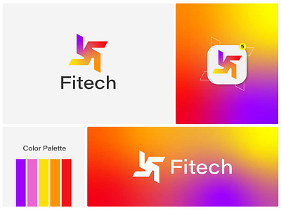 Lettermark F Logo - App logo - Gradient logo - logo trend 2024 agency logo ai logo app logo blockchain logo business logo colorful logo company logo company logo design crypto logo design trends dope logo f logo f logo design f monogram logo letter f logo design lettermark logo design logo branding tech logo trendy logo design wordmark logo design