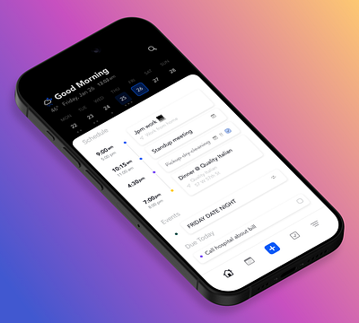 Daypiece - Minimal Daily Planner app dashboard events ios productivity reminders schedule tasks