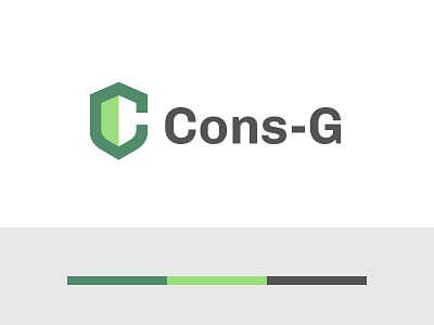 Cons-G: Construction guard company bold branding letter c letter mark logo logo design minimal minimalist vector