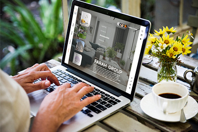 Home page for farah Architecture Group architecture graphic design interior decoration landing page landscape ui web design