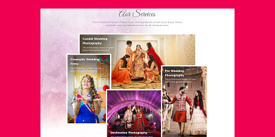 Wedding Photography Website destination engagement engagements photography pre wedding ui ux wedding website wedding wedding photography website