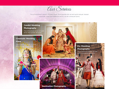 Wedding Photography Website destination engagement engagements photography pre wedding ui ux wedding website wedding wedding photography website