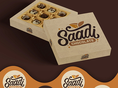 SAADI CHOCOLATE STORE LOGO branding chocolat store graphic design logo logo design