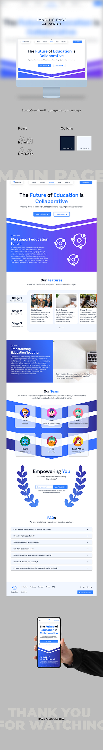 StudyCrew branding design graphic design illustration typography ui ux