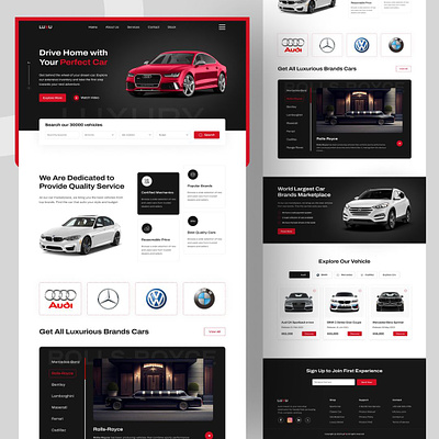 A website Designed for Luxu animation branding graphic design motion graphics ui