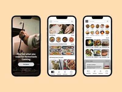 Study Case \ Recipe App explore design fnb mobile recipe recipe app studycase