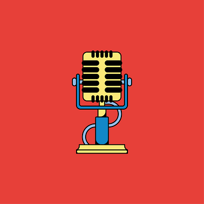 microphone. design illustration vector